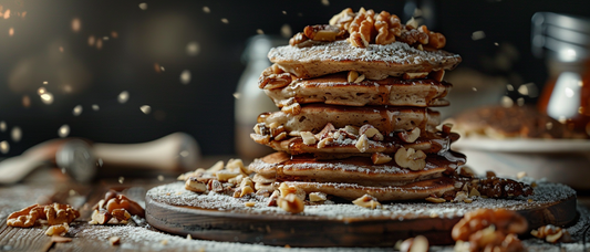 Buckwheat Flapjacks with a Peanut Butter Twist